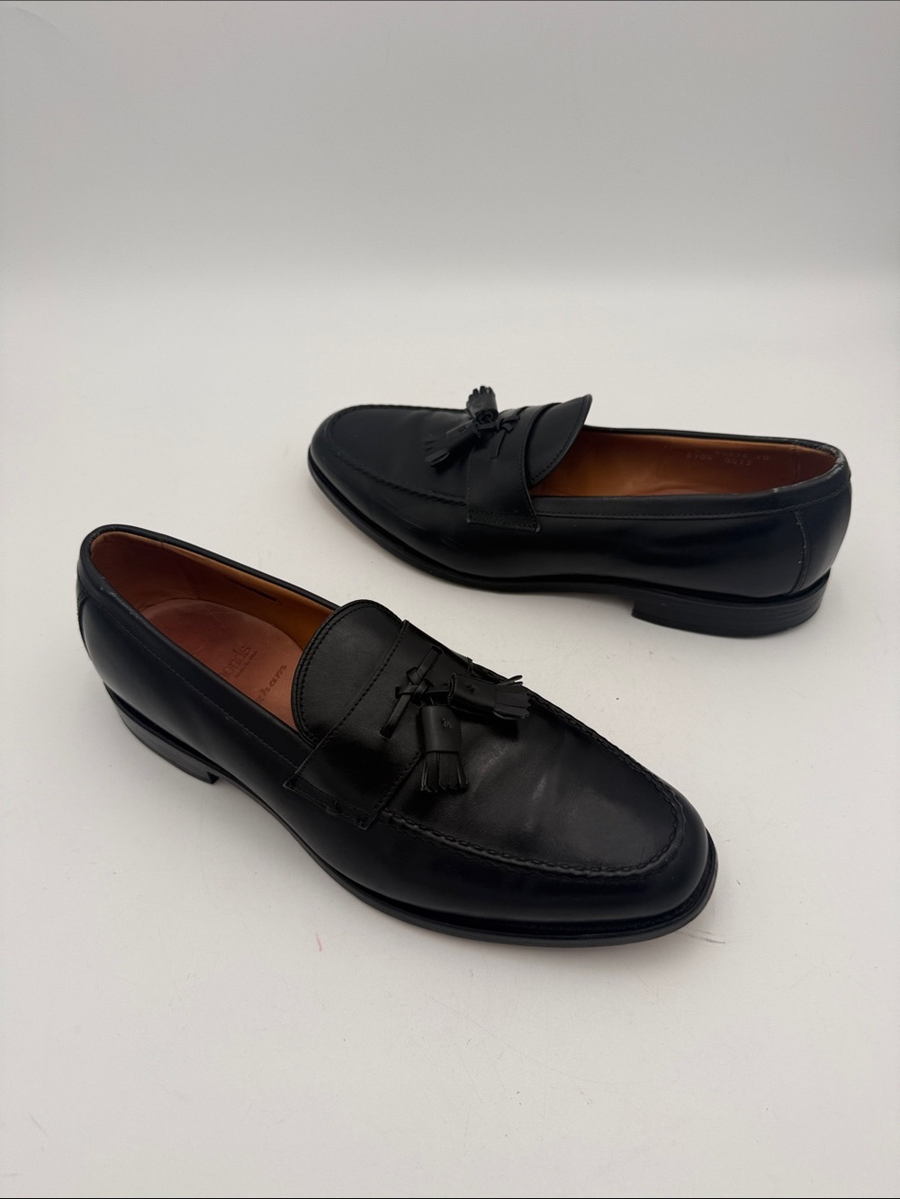 Allen Edmonds Black Leather Tassel Penny Loafers mens 11 Silp on casual Y2K